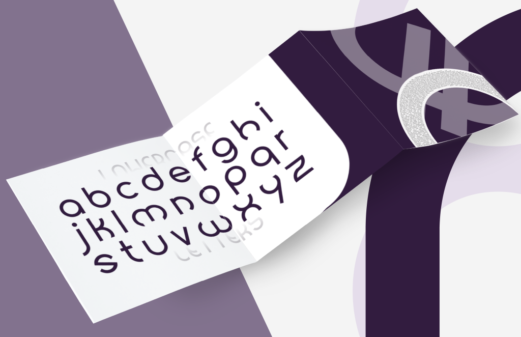 Minuscules typographie Lunar - design graphique